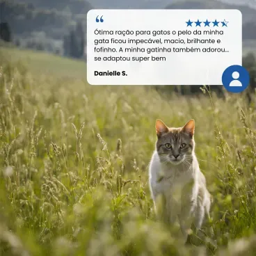 Racao N-D Spirulina Gatos avaliacao de cliente 2